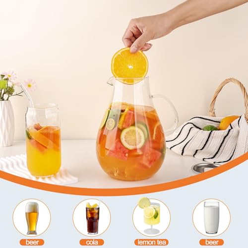 2500ml Glass Pitcher with Lid