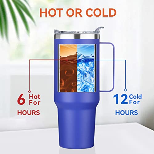 40 oz Stainless Steel Tumbler with Handle (4 Count)