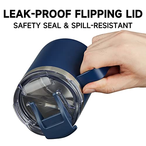 12oz Insulated Travel Coffee Mug with Handle (4 Count)