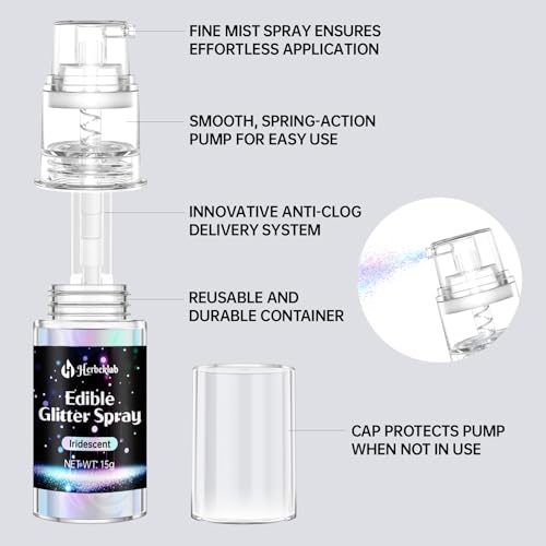 Purple Edible Glitter Spray