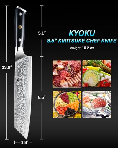 8.5“ Damascus Kiritsuke Chef Knife