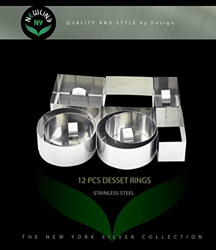 NewlineNY Stainless Steel Dessert Rings