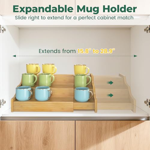 Coffee Mug Cup Holder Rack for Cabinets Countertop