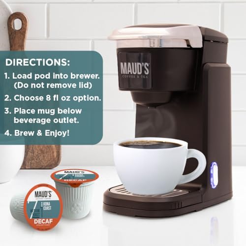 Maud’s Decaf Kona Coffee Pods (100 Count)