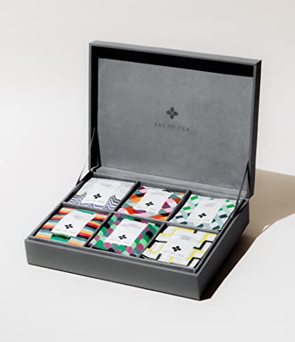 6 Section Leatherette with Assorted Tea bags