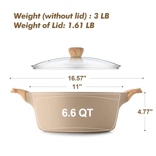 Ceramic Nonstick Stock Pot with Lid