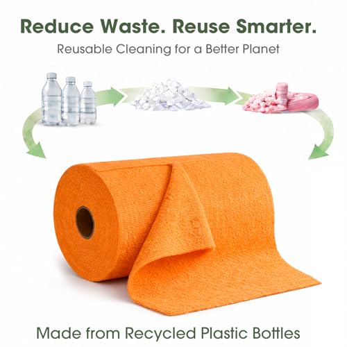 Microfiber Cleaning Cloth Roll (100 Count)