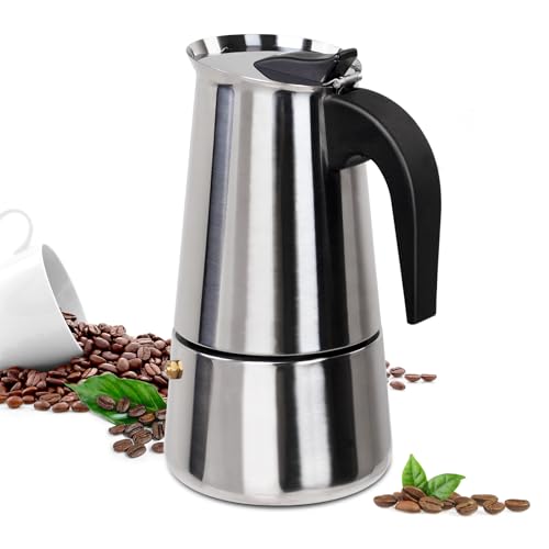 9 Cup Moka Pot Stainless Steel 450ml Italian Espresso