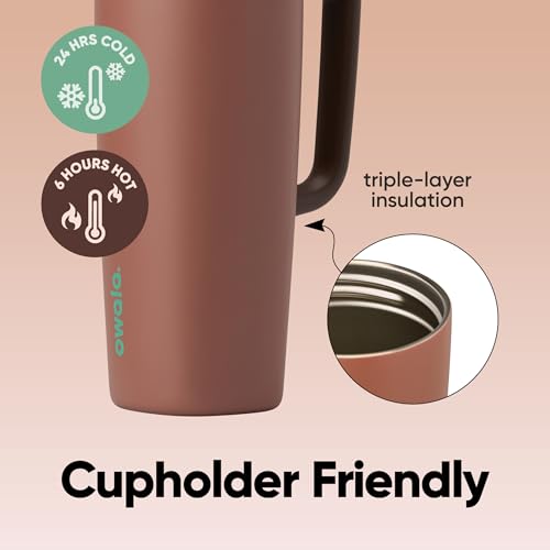 SmoothSip Slider Stainless Steel Insulated Travel Mug with Handle