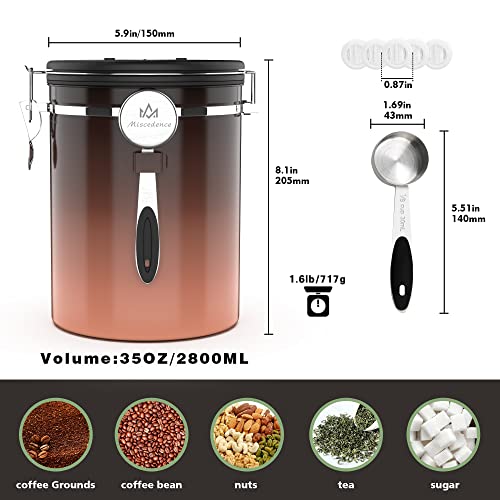 38OZ Coffee Canister for ground coffee with Date Tracker
