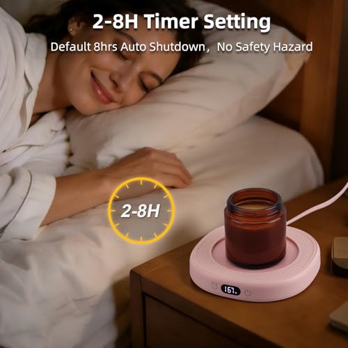 Coffee Mug Warmer Best MOM Ever Mug Heated Cup Set Women Mother Day for Mom