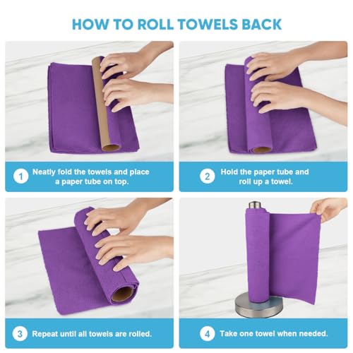 Microfiber Cleaning Cloth Roll (75 Count)