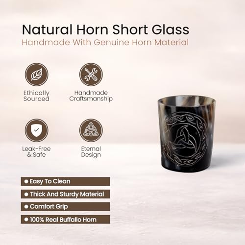 Viking Horn Shot Glasses Set of 4 (4 Count)