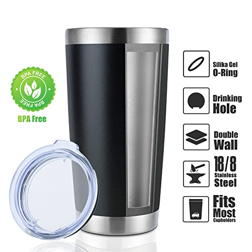 20oz Stainless Steel Tumbler Bulk with Lid (12 Count)