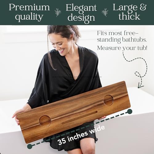 Premium Nature Shed Bathtub Tray for Freestanding Bath