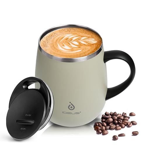 16 oz Insulated Coffee Mug with Lid and Handle