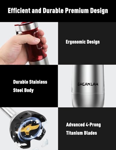 Powerful Immersion Blender handheld