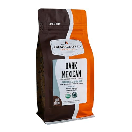 Organic Dark Mexican Drip Ground Coffee (12 Ounce)