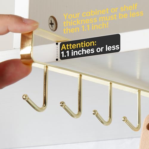 2pcs Mug Organizer for Kitchen Cabinets (10.4 Count)