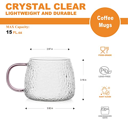 Hammered Tea Cups (15 Fl Oz)