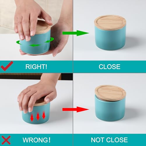 Sweejar Kitchen Canisters Ceramic Food Storage Jar