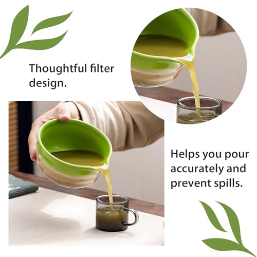 Matcha Whisk Set Ceramic Matcha Set Includes Matcha Bowl Matcha Whisk and Holder (5 Count)