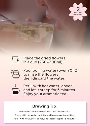 Korean Food KKOKDAM Cherry Blossom Flower Tea