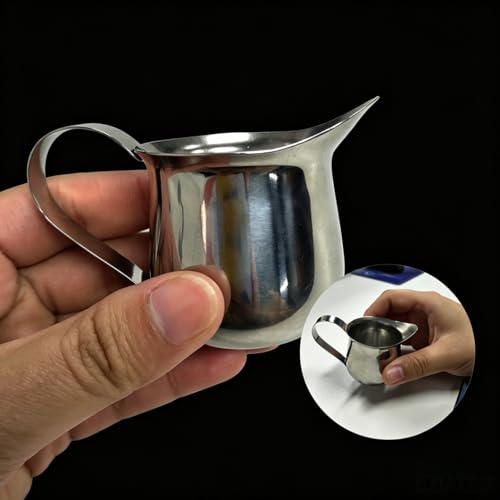 2Pcs 1.5 oz Milk Frothing Pitcher Stainless Steel Small Bell
