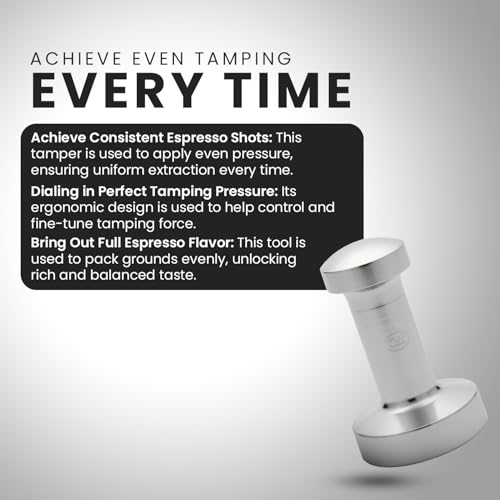 58mm Aluminum Espresso Tamper for Barista Coffee Tamping Tool