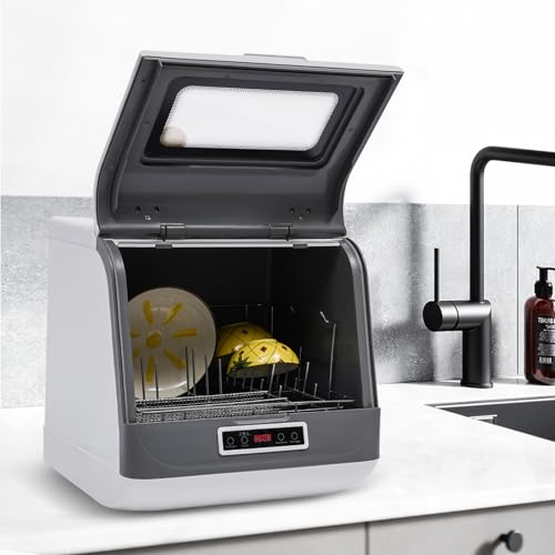 800W Portable Countertop Dishwasher