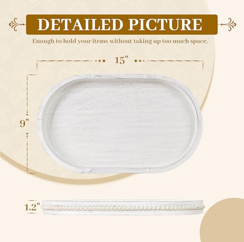 Oval Decorative Wooden Tray