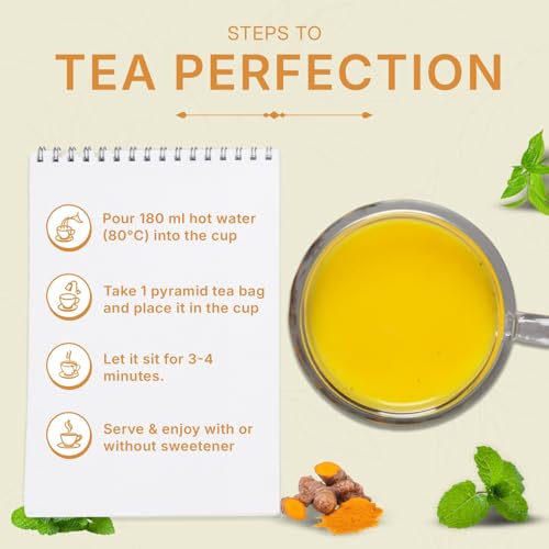 Turmeric Tulsi Tea Bags (50 Count)