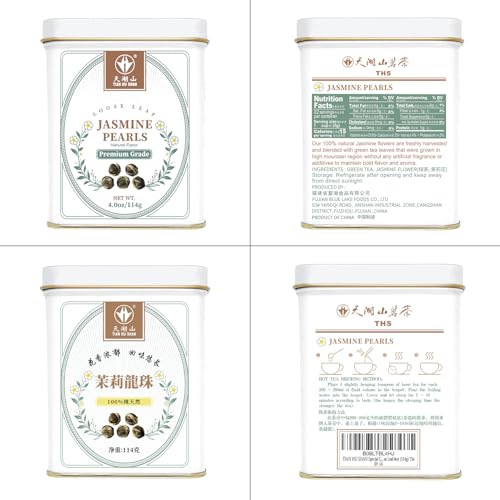 Jasmine Tea Jasmine Dragon Pearls Green Tea Loose Leaf 4oz (4 Ounce)