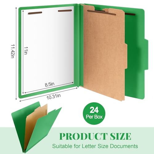 24 Pcs Classification Folder Letter Size (24 Count)