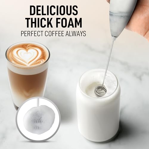Powerful Milk Frother Wand With Duracell Batteries