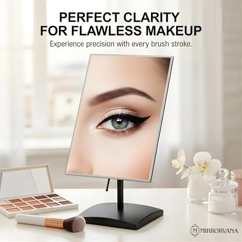Large Adjustable Table Desk Mirror with Stand