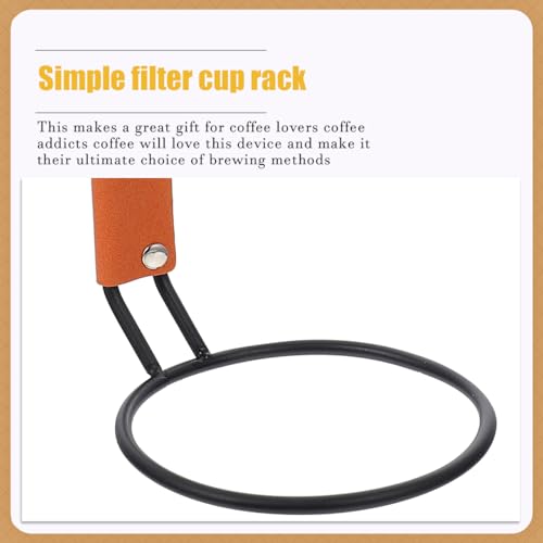 Coffee Dripper Stand Filter Cup Holder with Handle Lightweight Coffee Filter Rack for Various Sizes 7.48 X 4.72 X 3.54 in Home Brewing