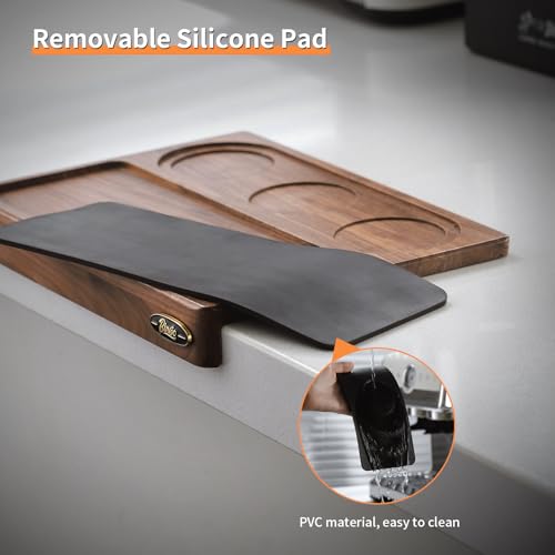 Wooden Corner Coffee Tamper Mat