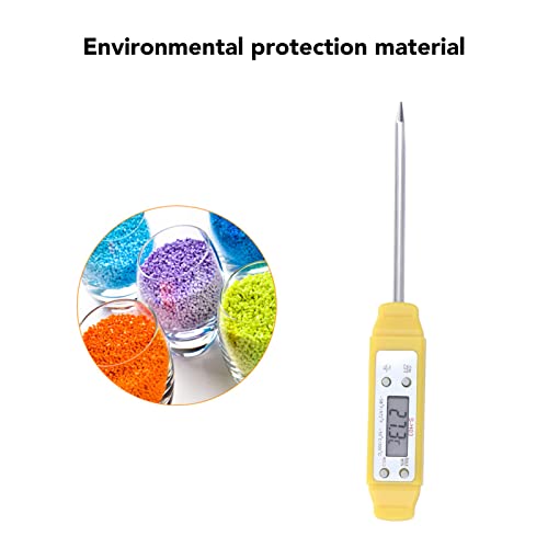 Digital Food Thermometer Automatic Calibration Pen High Accuracy Electronic Pocket Thermometer Yellow Home and Family Appliance and Decor