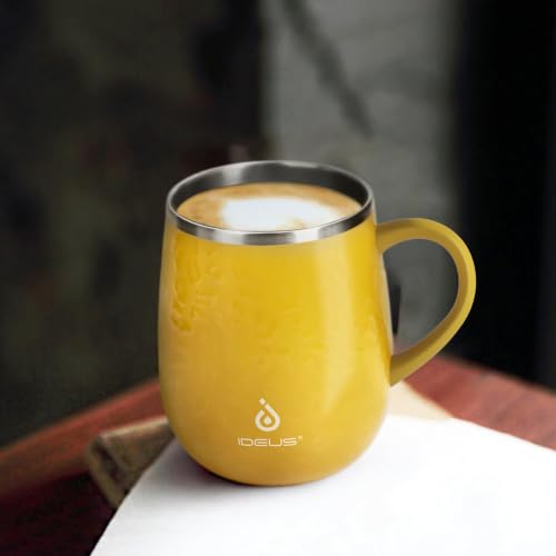 16 oz Insulated Coffee Mug with Lid and Handle