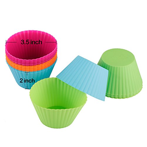 Jumbo Silicone Muffin Cups (12 Count)
