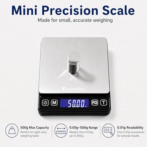 KitchenTour Mini Gram Scale for Coffee