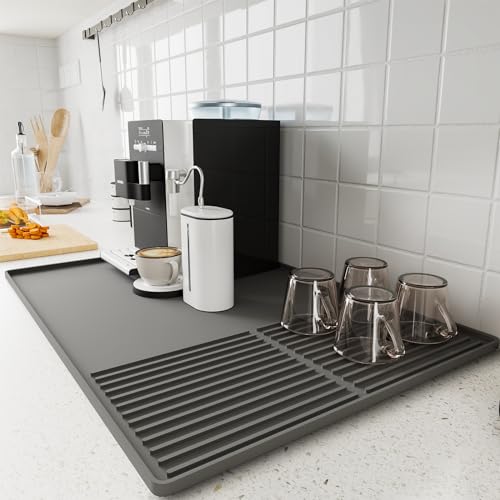 Silicone Coffee Mat with Raised Edges