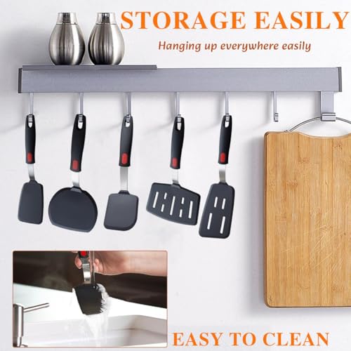 Silicone Spatula Set Turner 5 (5 Count)
