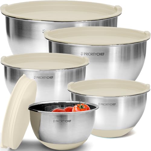 Premium Mixing Bowls With Lids Set (5 Count)