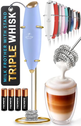 Powerful Milk Frother Wand With Duracell Batteries