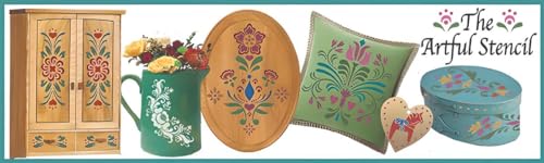 Rosemaling Pattern 3 & 4 Mini Stencils