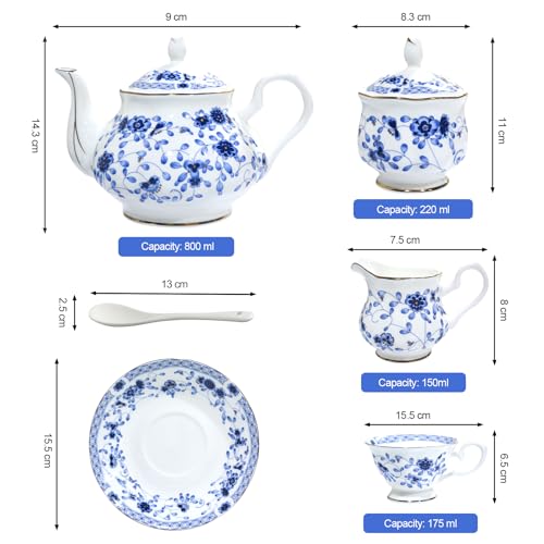 Bone China Tea Set (21 Count)