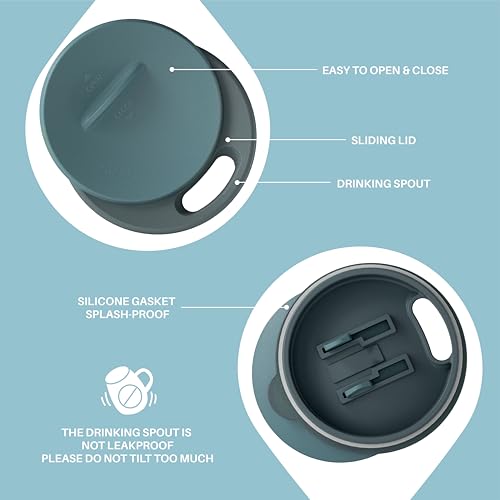 16 oz Insulated Coffee Mug with Lid and Handle