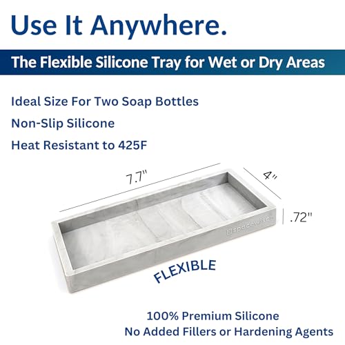 Countertop & Vanity Silicone Tray